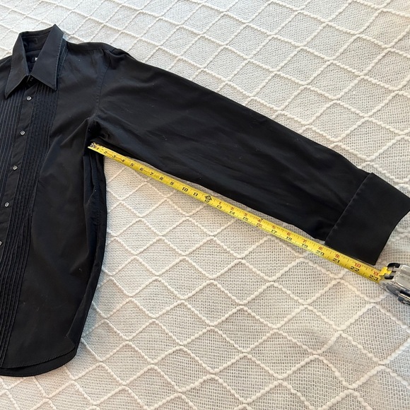 BOSS Hugo Boss Men’s Black Button Down Dress Shirt. Size 17 neck - Picture 7 of 10